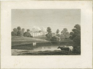 Enville Hall: gravura, nd [?late 18 cent] (imprimir) de School English