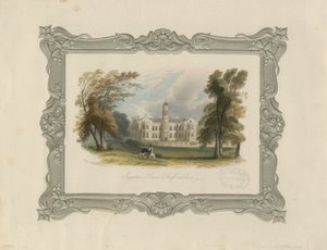 Ingestre Hall: gravação em aço (cor da mão) de School English