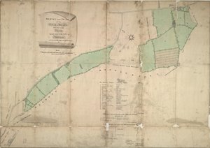 Mapa de Willesden, Londres (litho) de School English