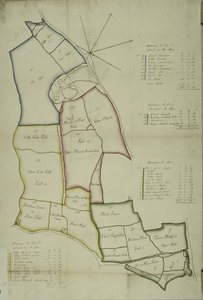 Mapa de Willesden, Londres (litho) de School English