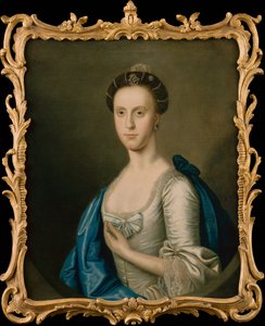 Retrato de uma senhora (óleo sobre tela) de School English