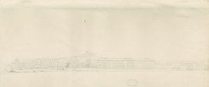 Stafford - Vista da cidade: desenho a lápis, nd [?19 cent] (desenho) de School English