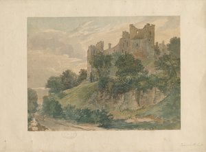 Castelo de Tamworth: desenho aquarelado, nd [?19 cent] (pintura) de School English