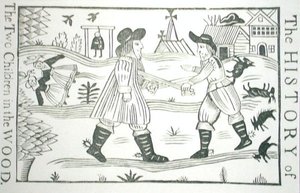A História das Duas Crianças na Madeira, a partir de uma colecção de livros de capítulos sobre a esoterica, c14th-c17th (xilogravura) de School English