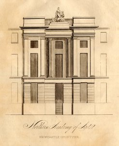 A Academia de Arte do Norte, Newcastle upon Tyne (litho) de School English