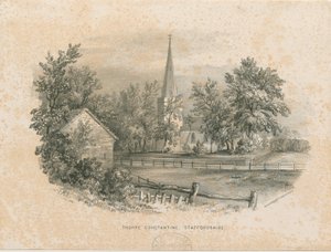 Igreja Thorpe Constantino: litografia (vinheta) de School English