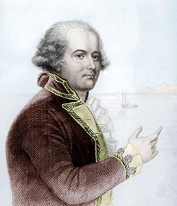 William Bligh (gravura a cores) de School English