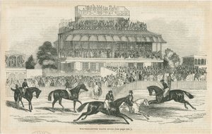 Wolverhampton - Grand Stand: xilogravura, nd [c 1844] (imprimir) de School English
