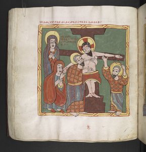 Ou. 481, f.106v, A Descida da Cruz (pergaminho)