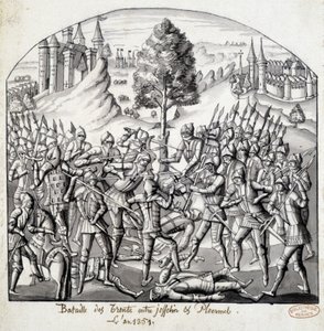 Batalha do Trento entre Josselin e Ploermal, no ano de 1351 de School French