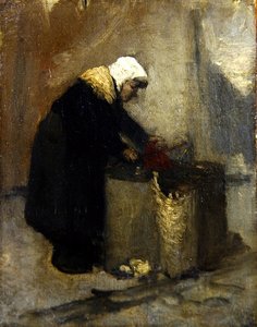 Chiffonniere (óleo sobre tela) de School French