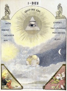 Definição de Deus como "Aquele que é (infinito, eterno, imenso, criador, bom, todo poderoso, providência e justo)".