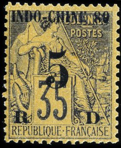 Carimbo da Indochina Francesa de School French