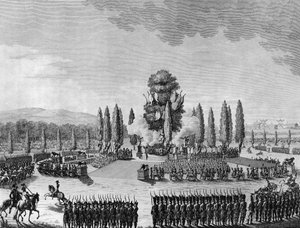 Revolução Francesa: Festa Republicana das Vitórias dos Campeões de Março em Paris, no dia 10 de Maio (29 de Maio) de School French