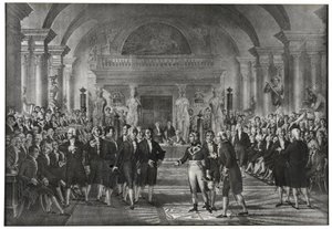 General Bonaparte eleito em 25 de dezembro de 1797 para a seção de artes mecânicas da seção de ciências para substituir Lazare Carnot na academia de ciências em Paris de School French
