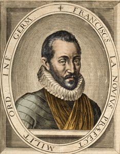 Retrato de François de La Noue (1531-1591), autor de Speeches politiques et militaires francais - François de la Noue chamado Bras-de-Fer (Braço de Ferro) de School French