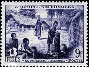 Carimbo de Comores de School French