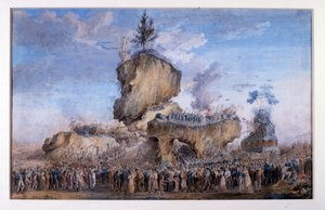 O Culto do Ser Supremo, uma forma de deísmo estabelecida por Maximilien Robespierre (impressão)
