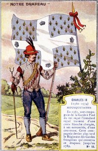 O estandarte dos Mosqueteiros de Carlos IX de School French