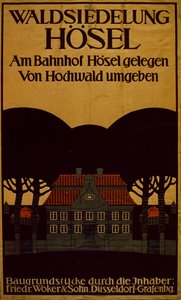 Waldsiedelung Hotel Advertisment in german, c.1890 (cartaz) de School German