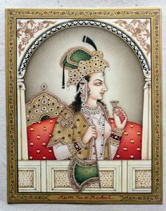 Retrato de Arjumand Banu Begum (d.1631) Mumtaz-i Mahal de School Indian