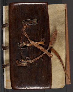 MS CCC 282 Corpus Irish Missal Book Binding, c.1120-30 (carvalho, couro e velino)