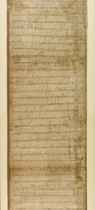 Adicionar. 5412, parte 2, escritura de venda de Ravenna, 3 de junho de 572 (papiro) de School Italian