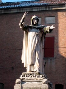 Estátua de Jerome Savonarola (Girolamo Savonarola) de School Italian