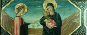 O Místico Casamento de Santa Catarina, Escola Florentine de School Italian