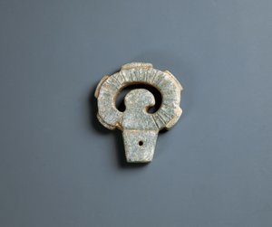 Cabo de arma de sílex, período Jomon 10000-300 BC de Japanese School