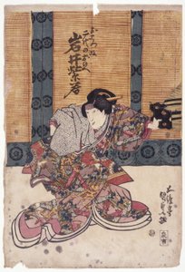 Iwai Shijaku In Female Role (corte de madeira de cor) de School Japanese