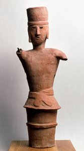 Terracota funerária Haniwa, período kofun do século 3-6 de Japanese School