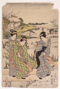 Sem título (xilogravura a cores) de School Japanese