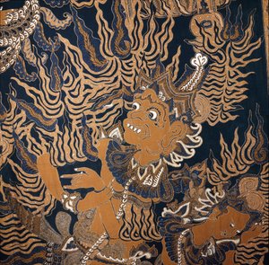 batik javanês com um monstro de School Javanese