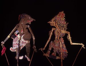 Wayang Kulit. Marionetas de Java. Colecção Jean François Hubert. Paris de School Javanese