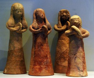 Tamborins, de Achziv, norte de Israel, século 8-7 a.C. (cerâmica)