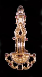 Merovingian fibula. Museu de Saint-Germain en Laye