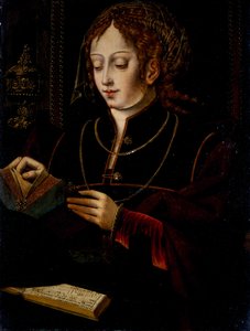 Mary Magdalen, c.1520 (óleo sobre carvalho) de School Netherlandish