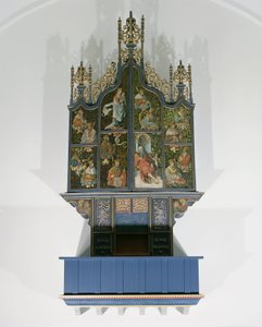 Órgão pintado de School Netherlandish