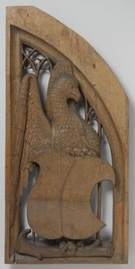 Painel de uma caixa de órgão, c. 1510-20 (carvalho com vestígios de policromia) de School Netherlandish