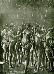 Ilustração desconhecida depois de um exemplo italiano de School Netherlandish