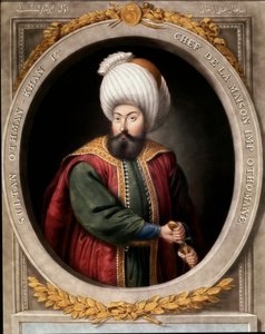 Império Otomano: retrato do primeiro Sultão Otomano Osman I (1299-1326). Biblioteca Topkapi Sarayi Istambul