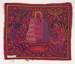 Painel de camisas (mola), Povo Kuna, Ilhas San Blas, c.1950s (algodão aplicado)