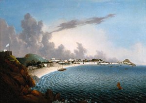 Vista de Macau: Praya Grande (óleo sobre tela)