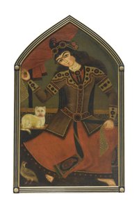 Uma jovem mulher, artista desconhecido (óleo sobre tela)