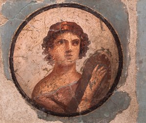 Retratos de medalhões, Pompeia de School Roman
