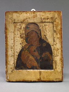 Volokolamskaya Mãe de Deus (têmpera sobre painel) de School Russian