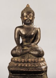 Imagem de Buda do Período Ayutthaya (bronze)