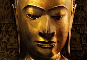 Cabeça de uma imagem de Buda