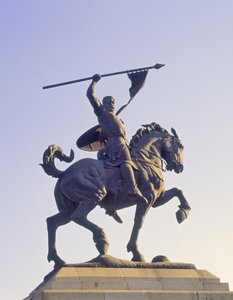 Monumento ao El Cid (c.1040-99) (bronze) de School Spanish